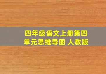 四年级语文上册第四单元思维导图 人教版